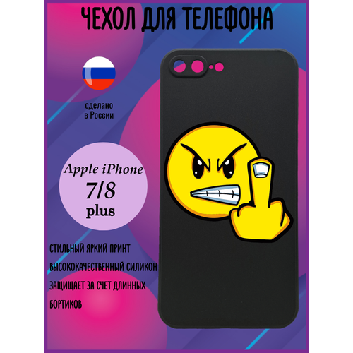 Силиконовый чехол с рисунком на Apple IPhone 7+/ 8+ / Защитный чехол с принтом на Айфон 7+/ 8+ силиконовый чехол давид на apple iphone 7