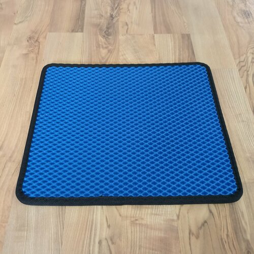 Универсальный коврик EVA для дома синий ромб 34х40 см