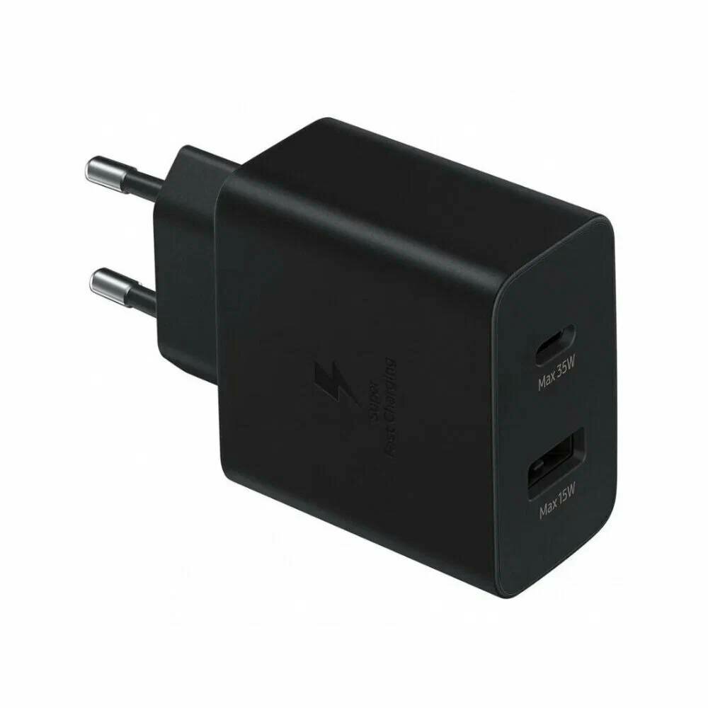 Зарядное устройство Samsung PD Dual Port Travel Adapter, 35Вт & 15Вт, без кабеля, черный