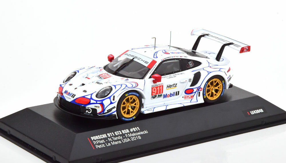 Модель коллекционная IXO Porsche 911 (991) rsr no 911 class winner petit le mans 2018