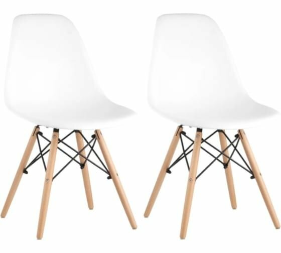 Комплект стульев Ridberg DSW EAMES белый 2 шт. 1204694