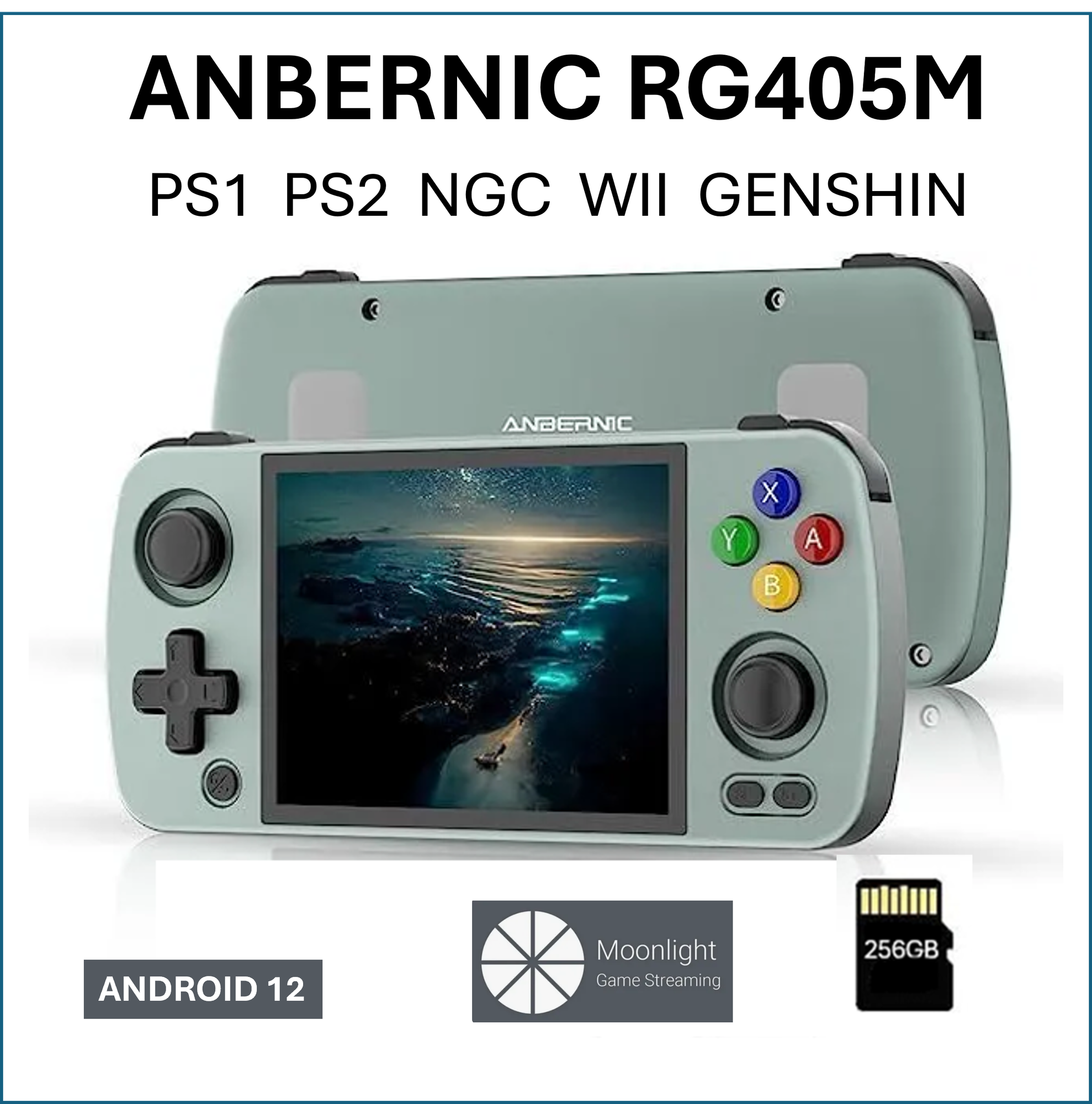 Портативная игровая консоль ANBERNIC RG405M GRAY 128Gb+256Gb