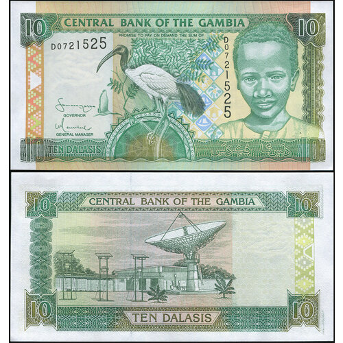 Банкнота. Гамбия 10 даласи. ND (2005) UNC. Кат. P.21c гамбия 10 даласис nd 2006 г