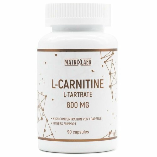 Matrix Labs L-Carnitine L-Tartrate 800 мг 90 капс (Matrix Labs)
