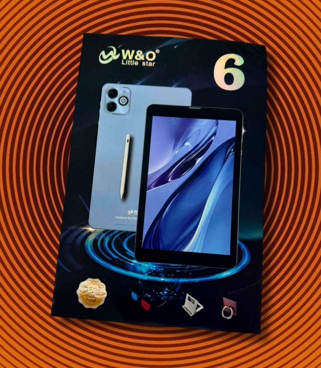 Планшет W&O 6 4/64 ГБ Android 12 + microSD (32 ГБ) в подарок! / золотистый — фото 1