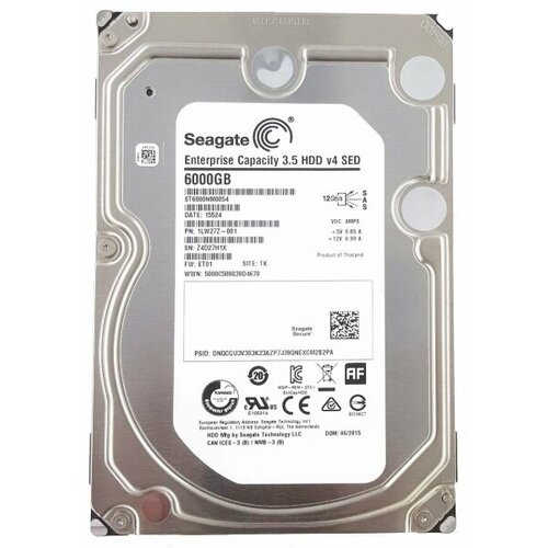 Жесткий диск Seagate ST6000NM0054 6Tb 7200 SAS 35 HDD 29480₽