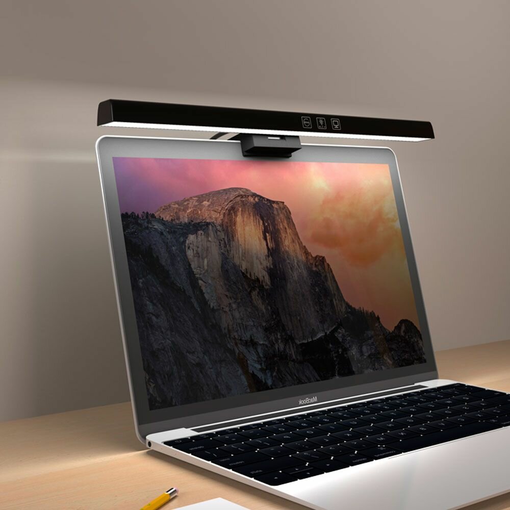 фото Светильник светодиодный Гефест-1, лампа для компьютера с креплением на монитор, настольная подсветка клавиатуры для ноутбука, лампа подсветки монитора, без пульта управления