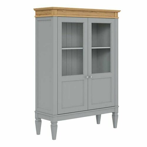 Шкаф для посуды Гостиная Ольса 20 серый 7042антик 24 30303₽