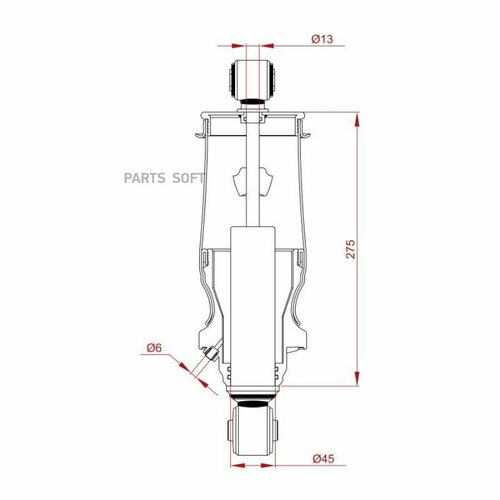 TRUCKEXPERT 46733004 Амортизатор кабины MAN TGA 182628530 10450₽