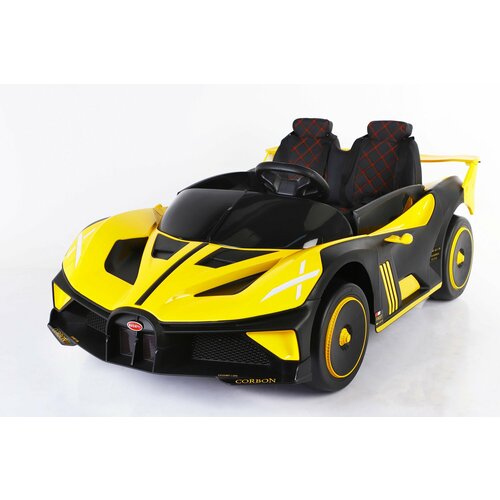 Электромобиль полноприводный Bugatti sport 24V 4х4 желтый электромобиль полноприводный багги 4947 24v 4x4 желтый