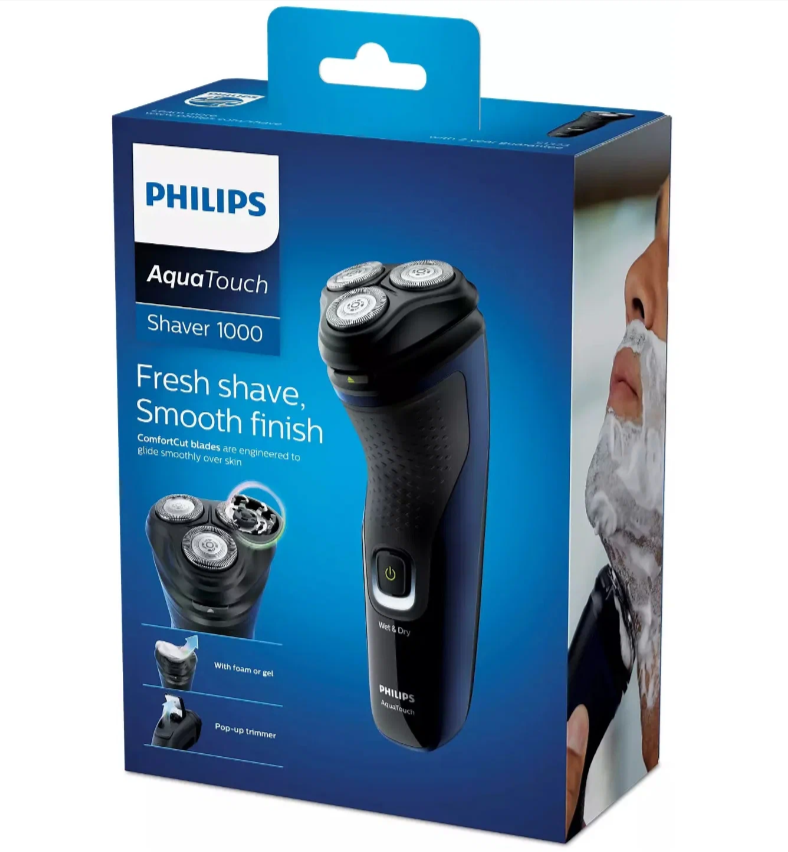 Электробритва Philips S1323/41 RU, черный/синий