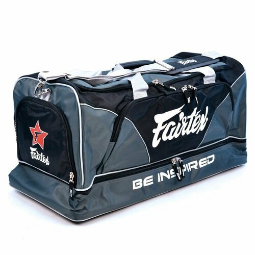 Сумка спортивная Fairtex, 70 л, 70х30х70 см, серый