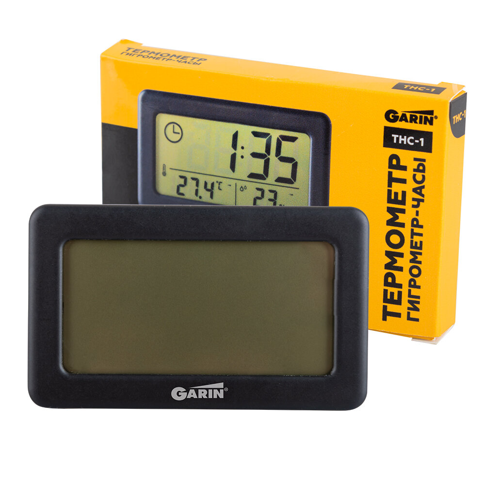 Термометр-гигрометр-часы GARIN Точное Измерение THC-1 термометр-гигрометр-часы