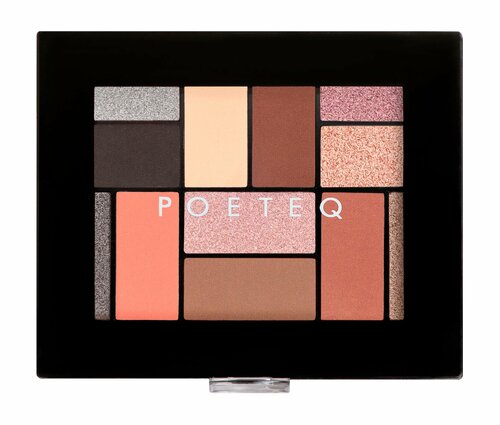 POETEQ Палетка теней (12 цветов) Eyeshadow Palette Visage Perfect Coverage универсальные, 24 г, 14