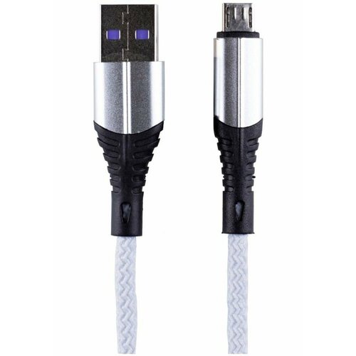 Кабель Zibelino USB-A - MicroUSB 1m ZDNC-MIC-WHT 21А белый 390₽