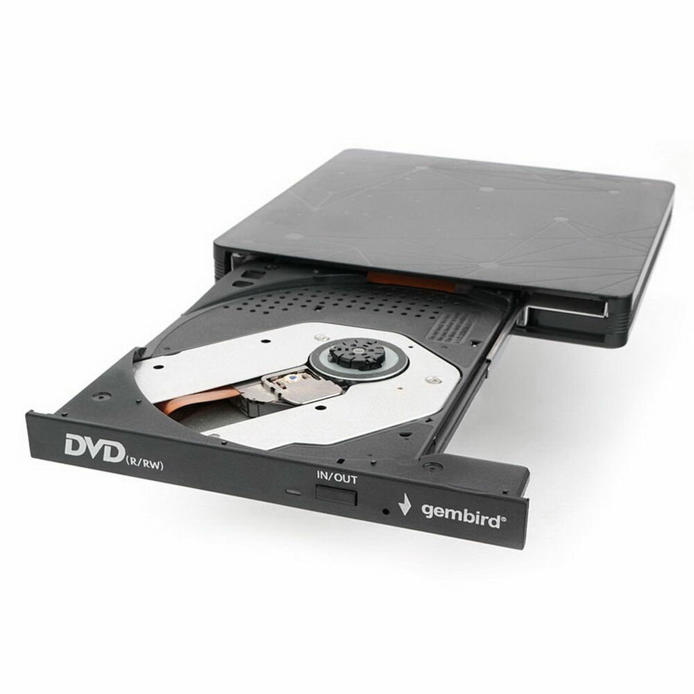 Оптический привод Gembird DVD-USB-03, BOX, черный - фото №6