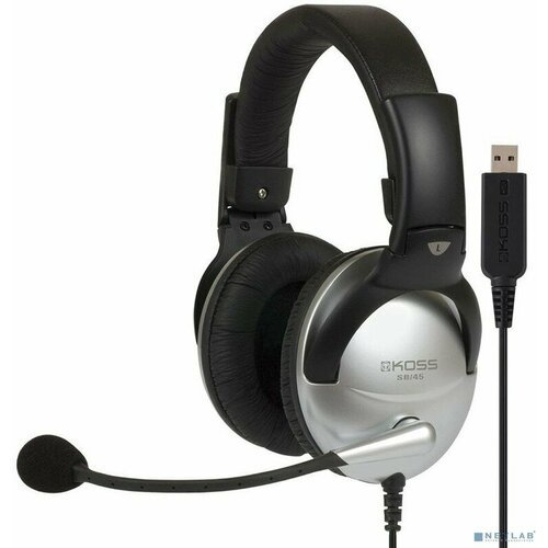 KOSS SB-45 USB Частотный диапазон 18 Гц - 20 кГц чувствительность 103 дБ сопротивление 100 Ом USB штекер 23370₽