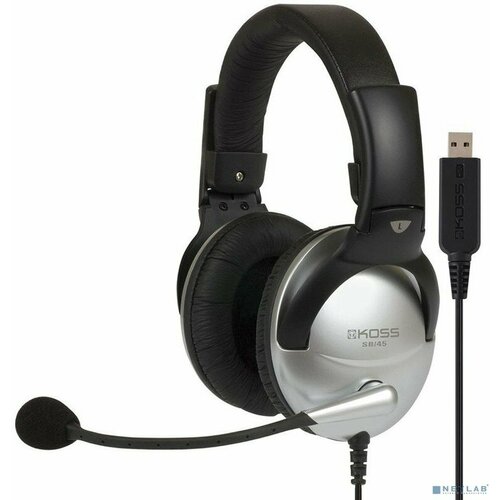 KOSS SB-45 USB {Частотный диапазон 18 Гц - 20 кГц, чувствительность 103 дБ, сопротивление 100 Ом, USB штекер} koss ur40 наушники koss 1109338