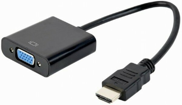 Gembird Переходник HDMI-VGA Cablexpert, 19M/15F, провод 15см (A-HDMI-VGA-04)