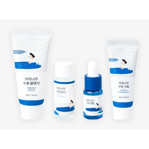 Набор миниатюр с экстрактом берёзового сока Round Lab Birch Juice Trial Kit, 4 предмета