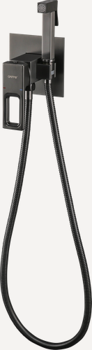 Изображение товара Гигиенический душ Gappo G7217-9, встраиваемый, латунь, оружейная сталь