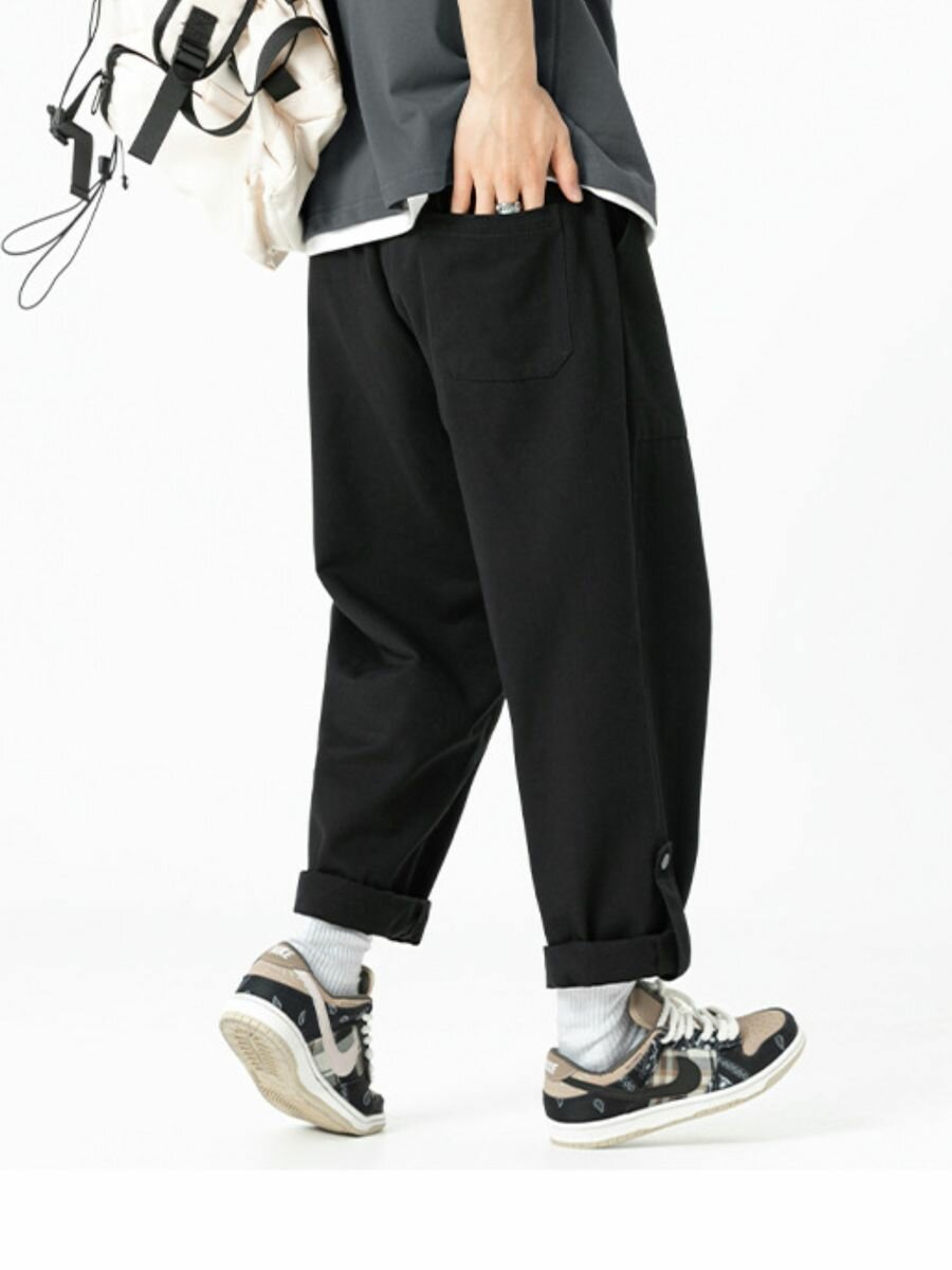 Брюки  Весна-лето 2024, размер 3XL, черный — фото 1