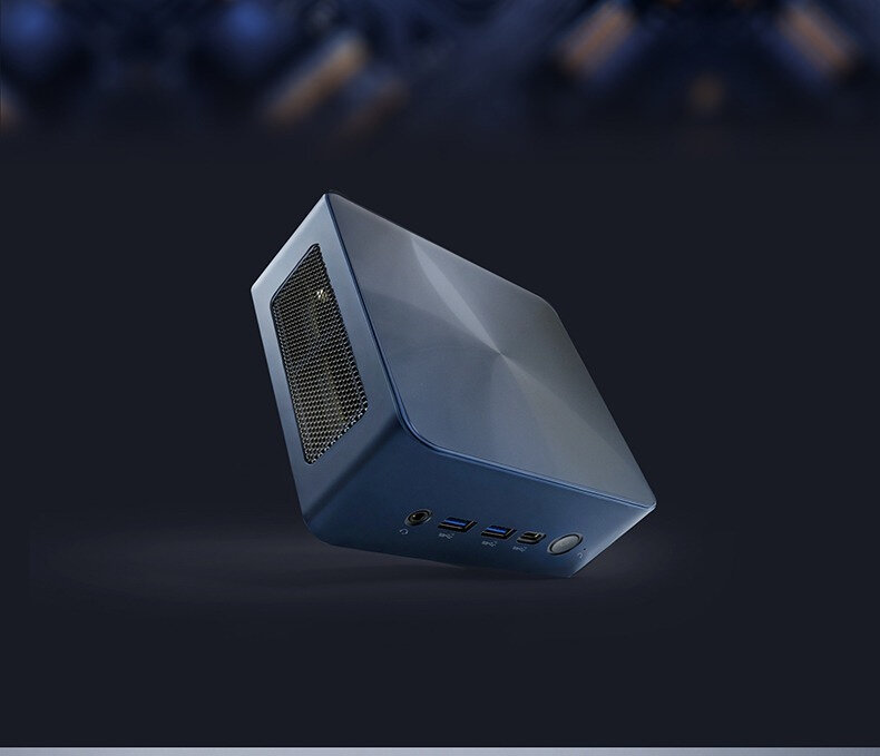 Мини ПК BRENUC N7P AMD Ryzen 7 7840HS, AMD Radeon 780M Graphics, Нет памяти, нет жесткого диска), тёмно-синий — фото 1