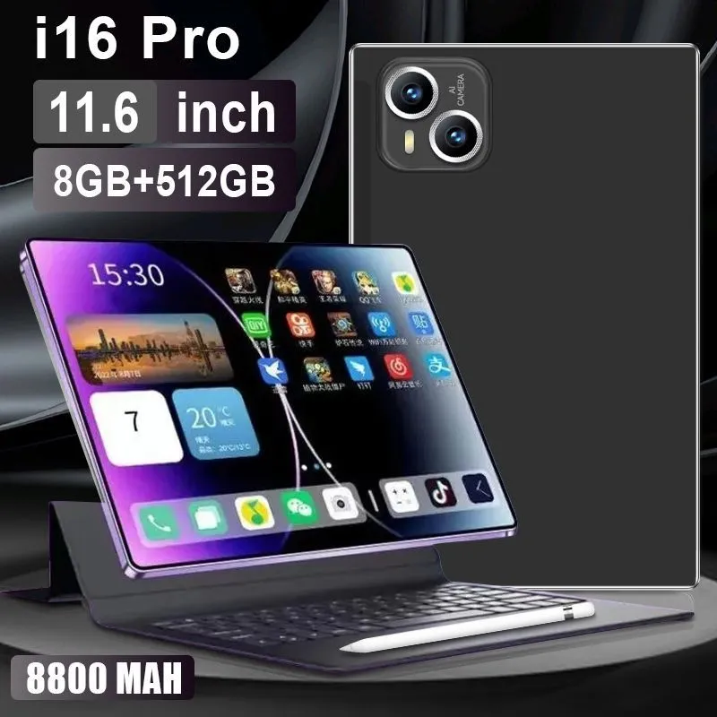 Планшет VOVE I16Pro с клавиатурой 11.6 дюйма, 8 GZ/512 GB , Черный