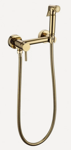 Изображение товара Смеситель наружный с гигиеническим душем Grocenberg GB103N Золото