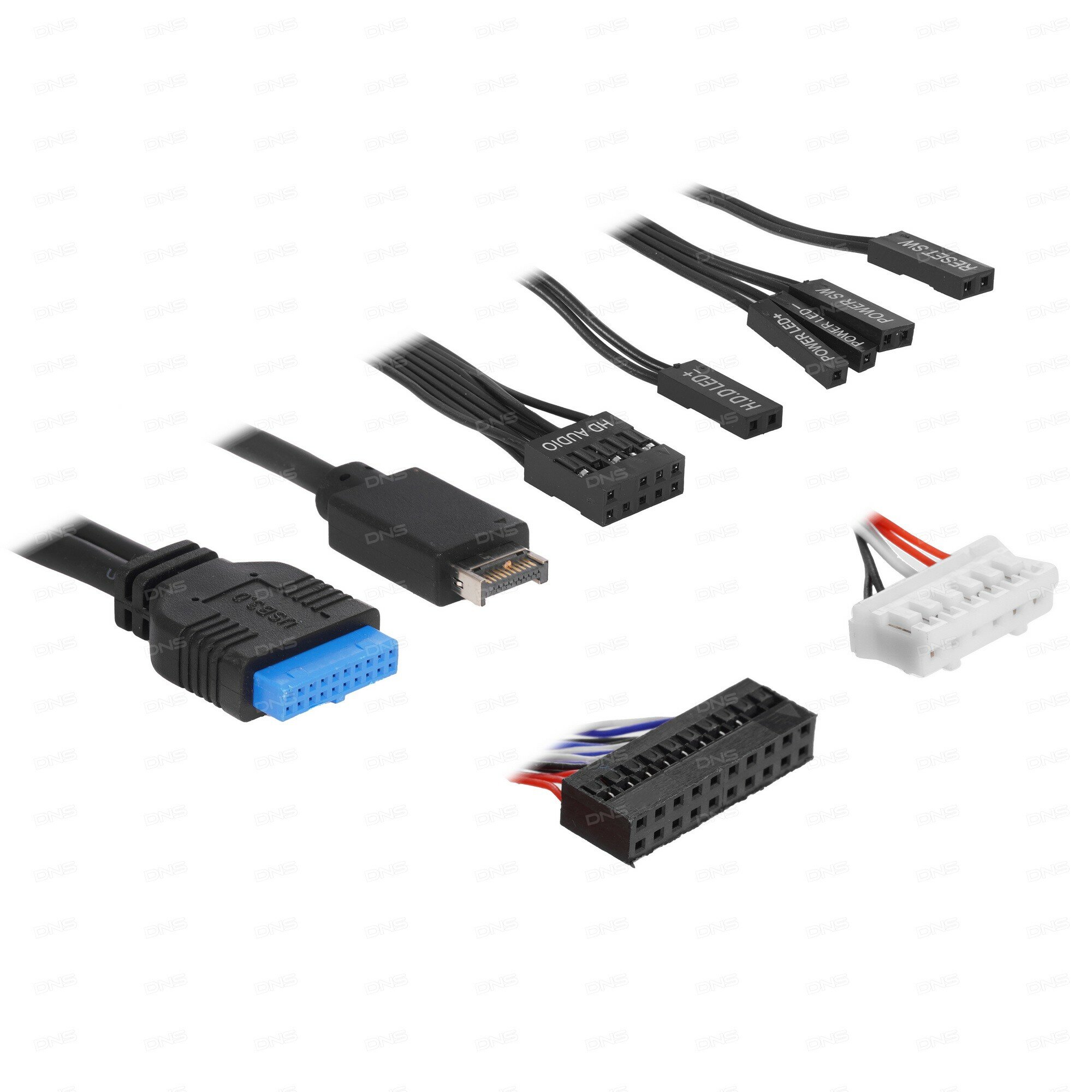 Корпус ATX 1STPLAYER SP7-EV-WH белый, без БП, боковая панель из закаленного стекла, LCD-дисплей, USB Type-C, 2*USB 3.0, audio - фото №11