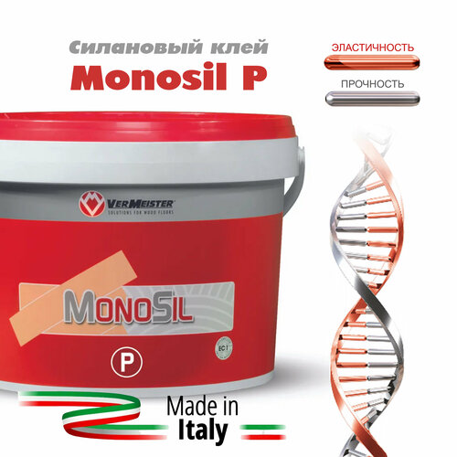 Клей Vermeister MONOSIL P, для ламината, паркета, паркетной доски, 12кг