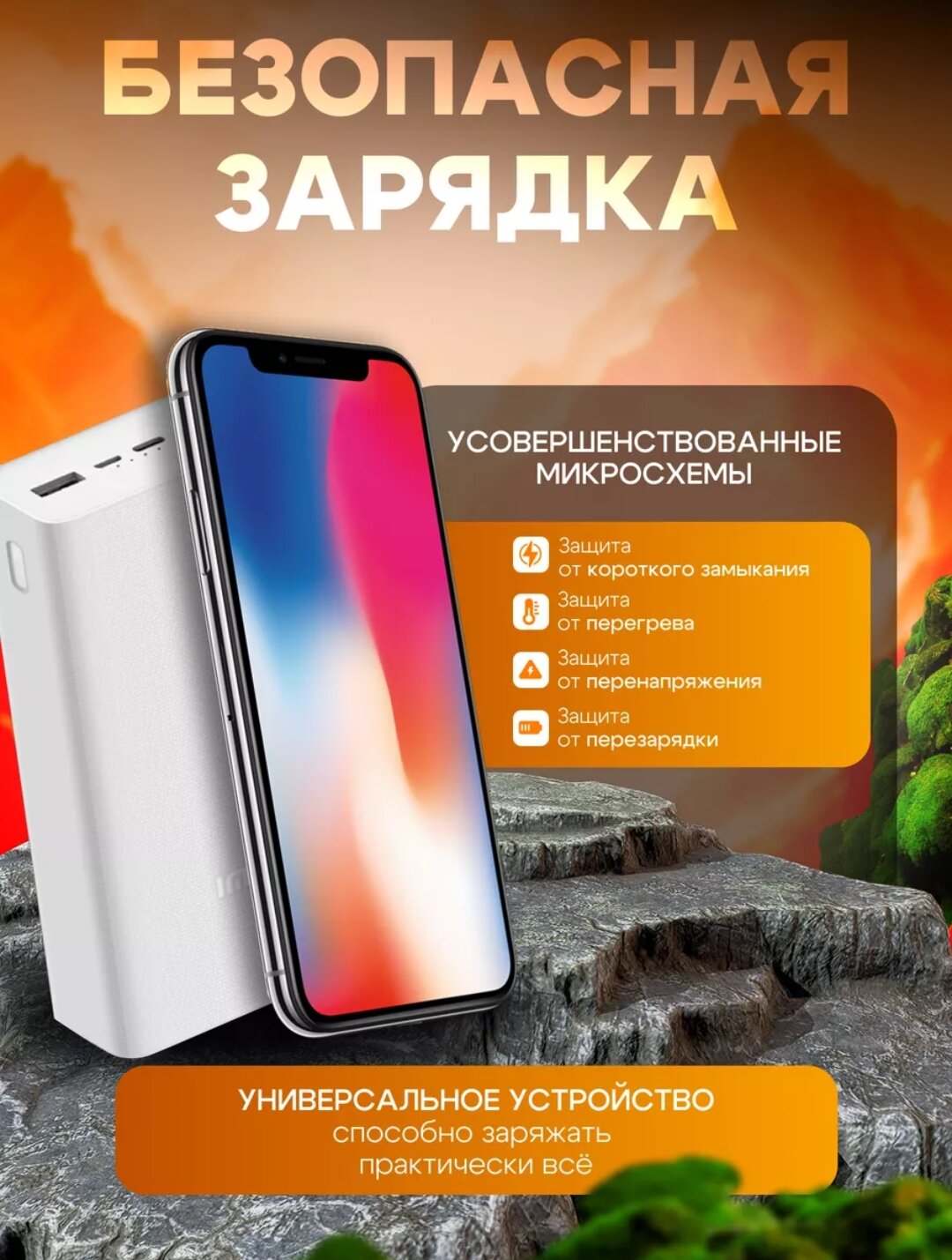 Внешний аккумулятор Xiaomi BHR912GL PB3018ZM, 30000mAh, белый — фото 1