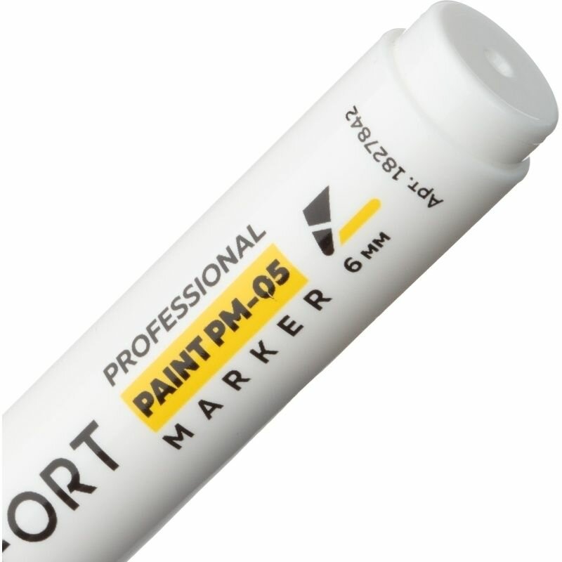 Маркер Topfort "Paint", лаковый, 6 мм, белый (ZP1800) — фото 1