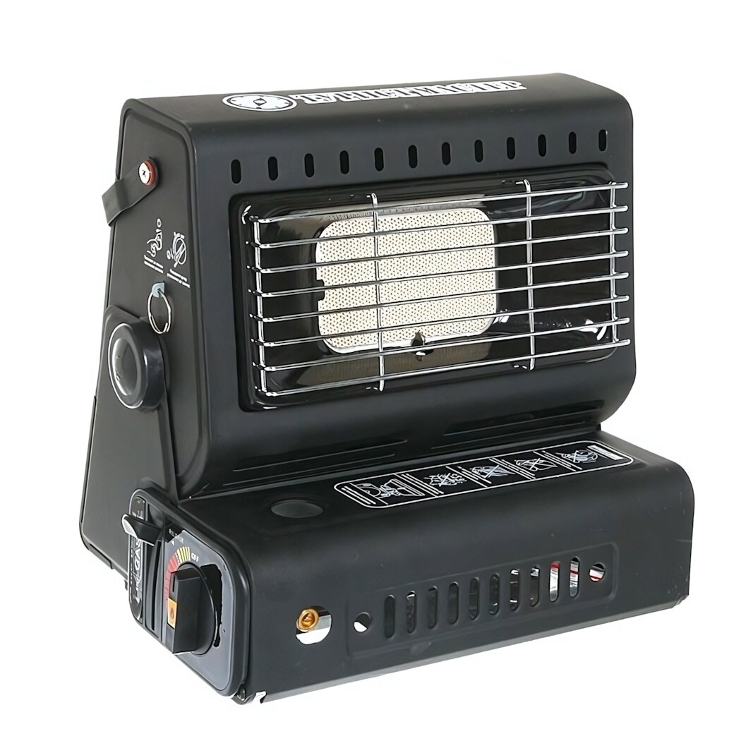 Плита-обогреватель газовая «ТуристМастер» с керамической горелкой инфракрасный нагрев металлический корпус черный