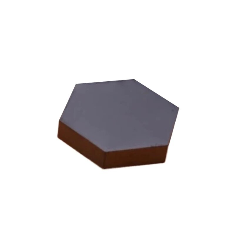 30 мм керамический лист из карбида кремния научные исследования шестиугольная Sic пуленепробиваемая износостойкая пластина пресс-папье экспериментальные аксессуары 30x30x4mm