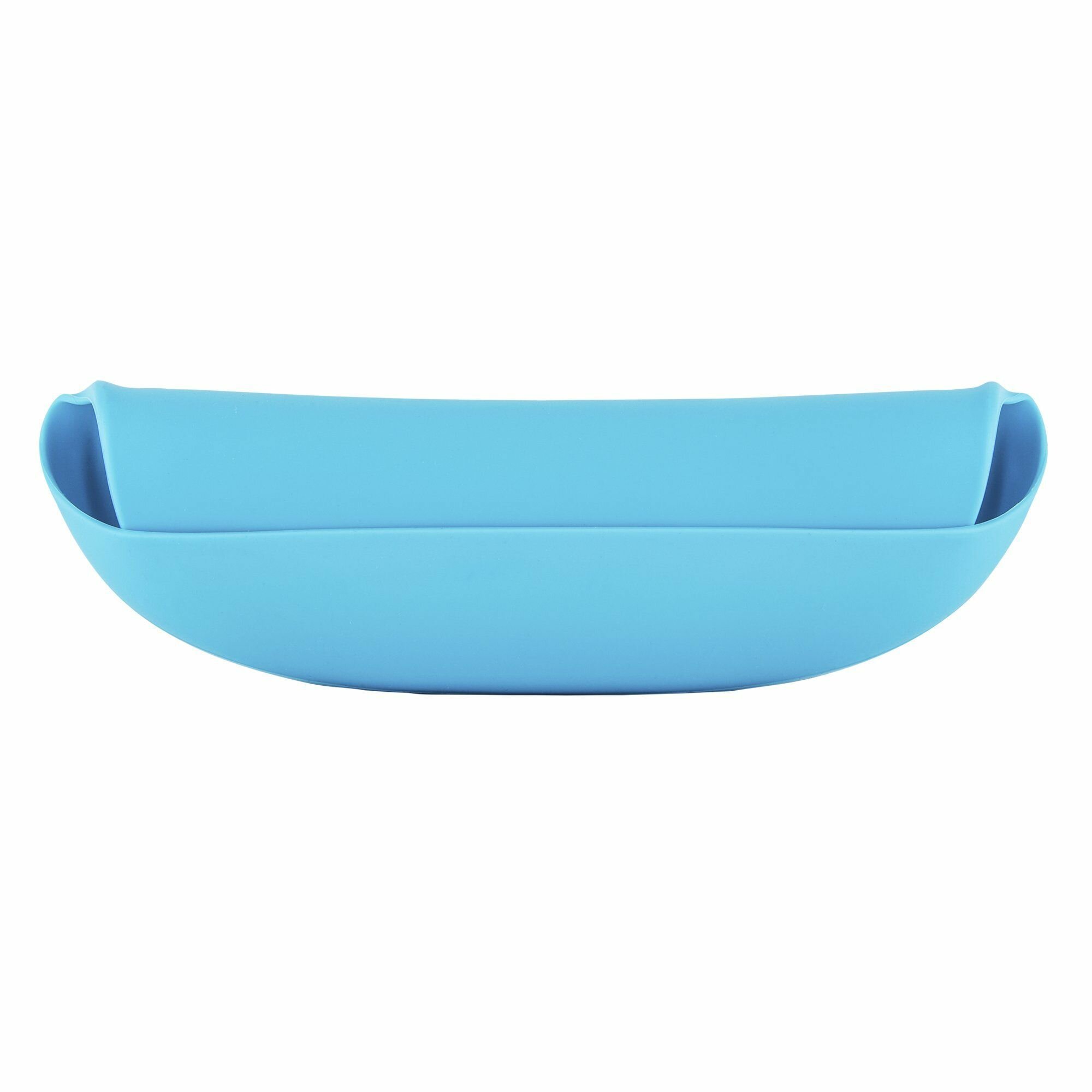 Нагрудник для кормления силиконовый Chicco Easy Roll Bib, от 6 месяцев, голубой — фото 1