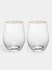 Стакан, 500 мл, 2 шт, стекло, золотистый кант, Ravello