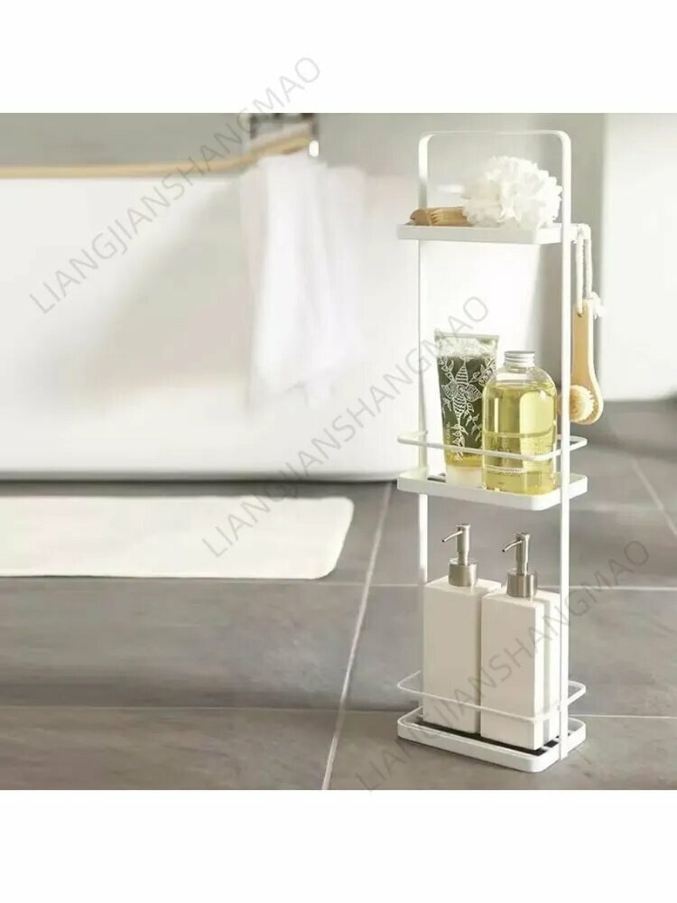 Полка для ванной комнаты Прямая 3 ярусная 1 шт
