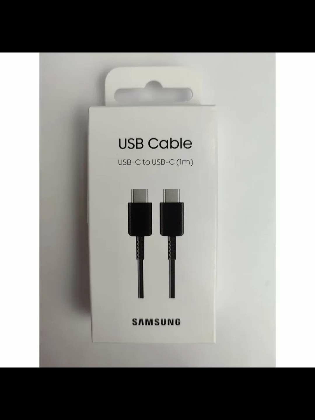Кабель Samsung DA705BWEG, USB-C - USB-C, 3 A, 1 м, чёрного цвета. — фото 1