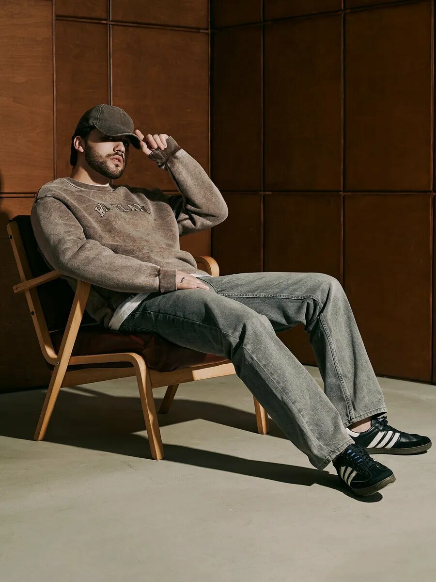 Джинсы классические MARK FORMELLE для мужчин, размер 36/34, серый — фото 1