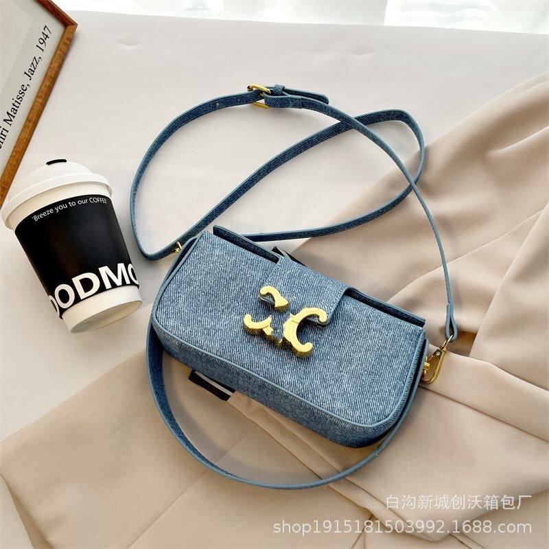 Сумка багет , серый — фото 1