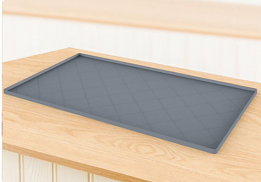 Поддон гигиенический под мойку силиконовый, 55.87cm*48.25cm，серый