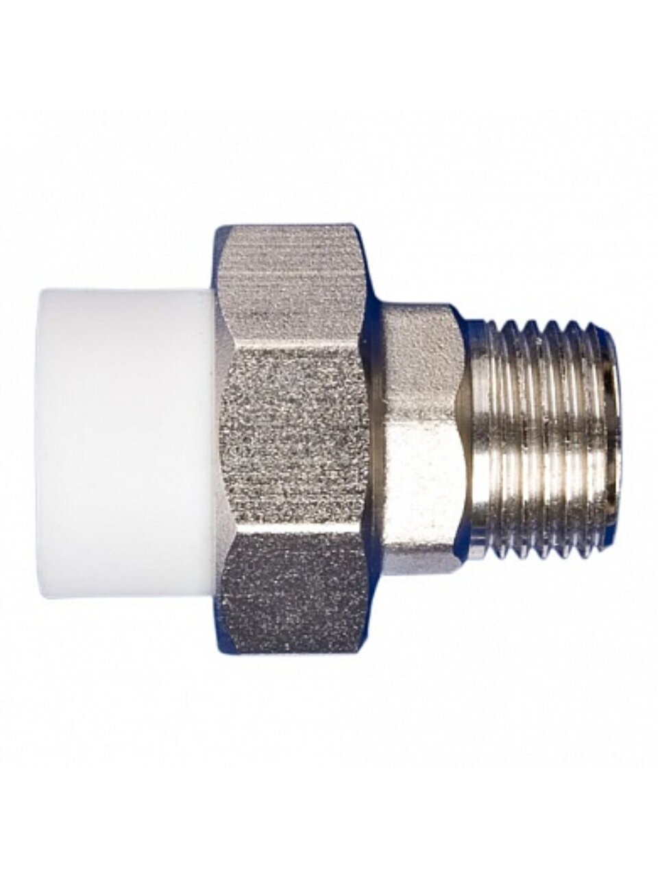 Муфта полипропилен, d20х1/2", наружная резьба, разъемная PPRC, MeerPlast