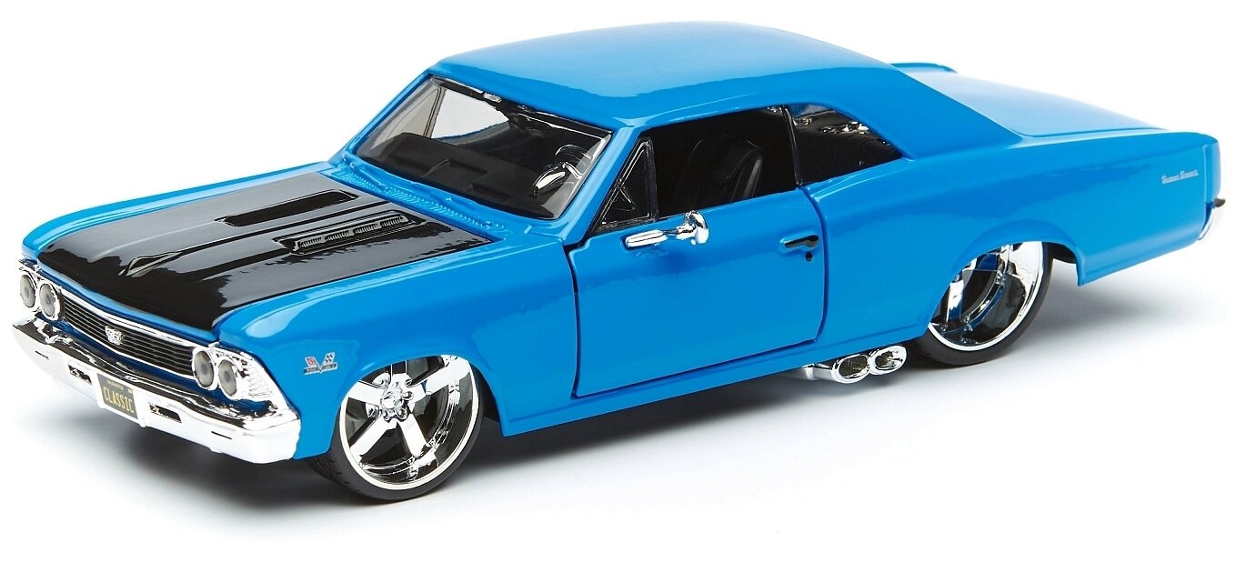 Легковой автомобиль Maisto Chevrolet Chevelle SS 396 1966 (31333) 1:24, синий/черный