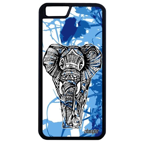 фото Красивый чехол на телефон // apple iphone 6s plus // "слон" стиль древний, utaupia, голубой