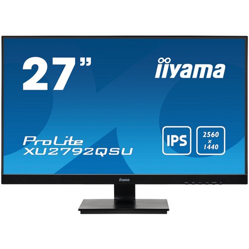 фото Монитор iiyama 27" xu2792qsu-b1 2560x1440 ips led 70гц 5ms dvi hdmi displayport