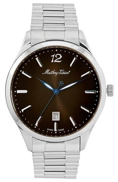 Наручные часы Mathey-Tissot Urban Швейцарские H411MAN, серебряный