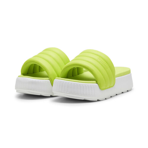 фото Шлепанцы puma karmen slide puffy wns, размер 5, зеленый