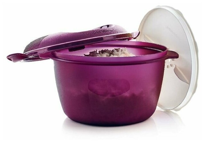 "Зерноварка" 3л Tupperware Приготовление всех видов круп, бобовых и овощей в СВЧ - фотография № 1