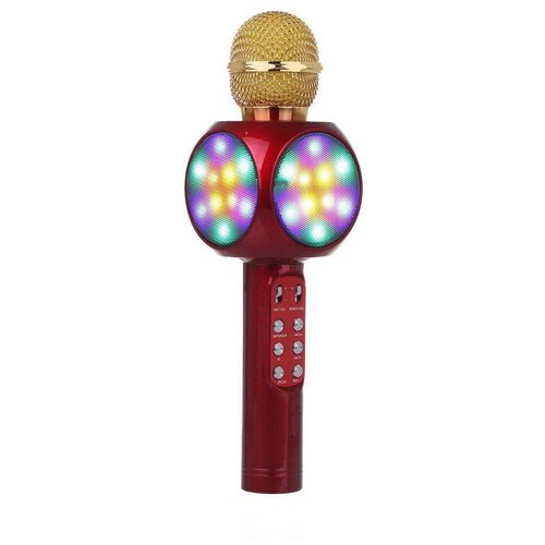 Микрофон караоке Светящийся WS-1816 цвет красный